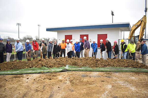 School district officials hold groundbreaking for athletic complex project | News, Sports, Jobs - Vimarsana News